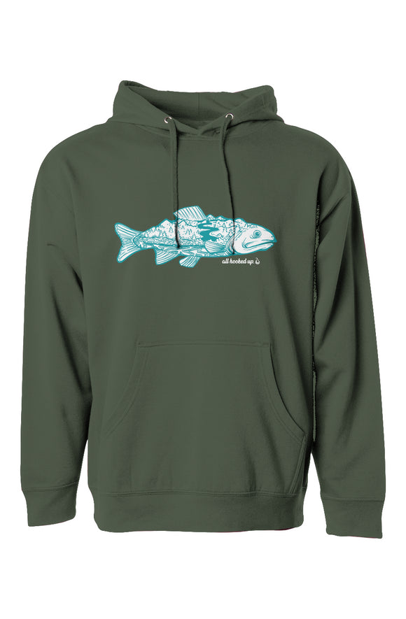 Hooked Up Pullover - Army