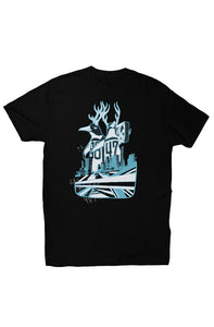 Fatbol Unisex Tee 4Letters "Penguin City" - Black