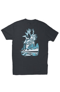 Fatbol Unisex Tee - Forest Stearns "Penguin City" Midnight Navy