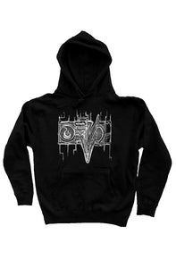 Fatbol Unisex Hoody "Stereo Death" - Black