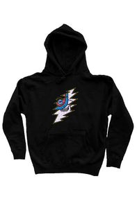 Fatbol Unisec Pullover Hoody - Skullface "Lightboldt"- Black