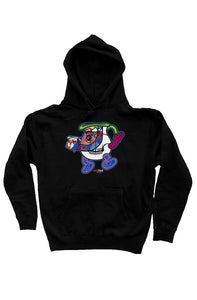 Fatbol Unisex Pullover Hoody - Skullface "Koolaid" - Black