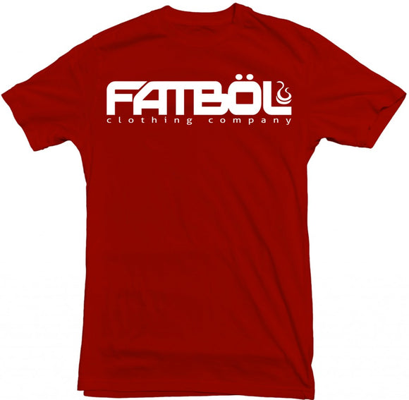 Men's Red Fatbol Crew Neck Tee 