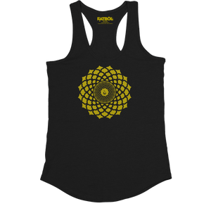 Gold Lotus Racerback - Black