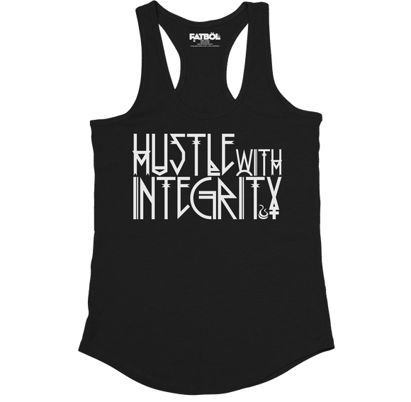 Hustle With Integrity Racerback - Black