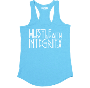Hustle With Integrity Racerback - Sky