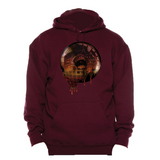 NIGHTMARE OF FUN - HOODED PULLOVER - BURGANDY